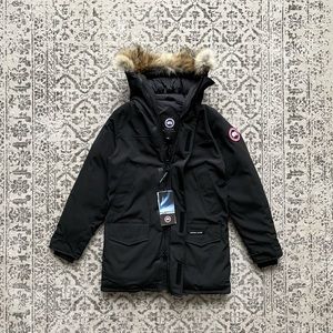 🇨🇦CANADA GOOSE NWT AUTHENTIC LANGFORD BLACK PARKA REMOVABLE FUR WINTER JACKET